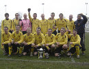Crossflatts with the PC Sports Lge Cup after drubbing Shipley Town 6-0 in last seasons final at Thackley Afc