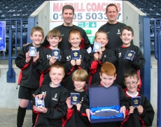 TROON THISTLE TIGERS with their Fair Play medals and Salva
